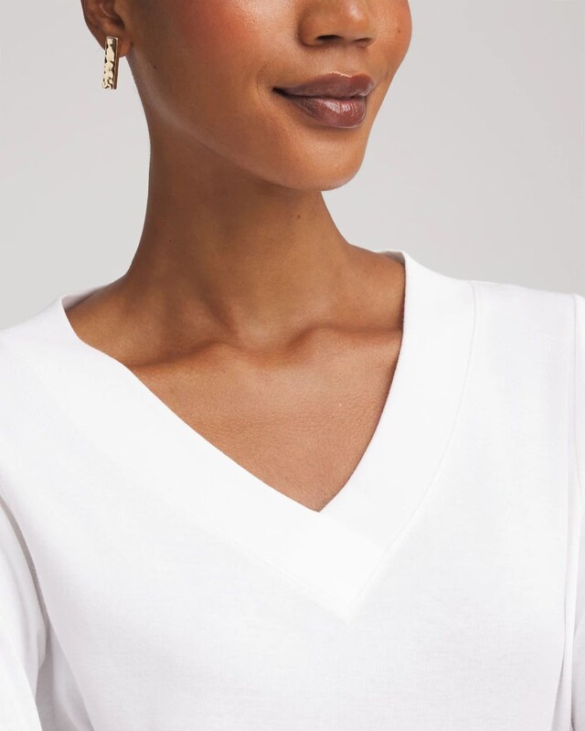 Short Pima 3/4 Sleeve Tee - image 4